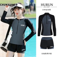 R.seacouple swimsuit Men's and women's swimsuits Sunscreen quick drying  shorts Long sleeve 2 piece 