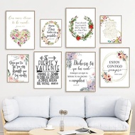 Spanish Bible Verse Print Love is Kind 1 Corinthians 13 Sign Quote Poster Scripture Wall Art for Hom