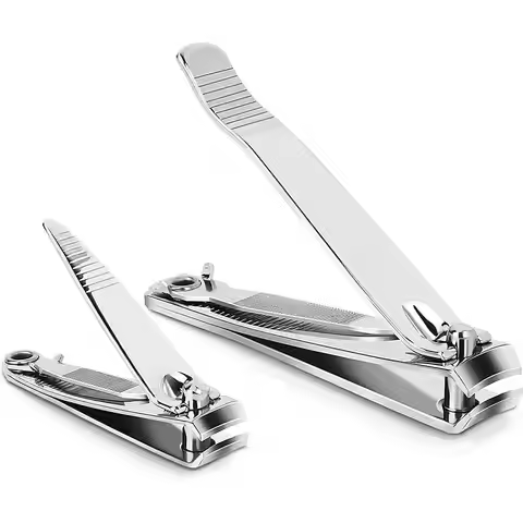 1/2pcs Nail Clipper Premium Stainless Steel Fingernail and Toenail Clipper Cutters Fingernail Clippe