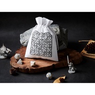 Roll the Dice Black on White Bag (Number 18) | Velvet For Board Games Dungeons and Dragons DnD Se
