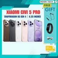 [2025] Xiaomi Civi 5 Pro 6.55 inches Snapdragon 8s Gen 4 AMOLED 120Hz 6000 mAh 67W wired NFC SmartPh
