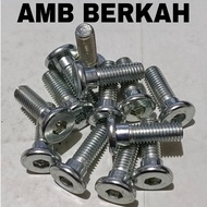 M8X25 BOS DISC BOLT (CONTENTS 20 PCS) Skru Salaya Titanium Gr5 Skru Titanium