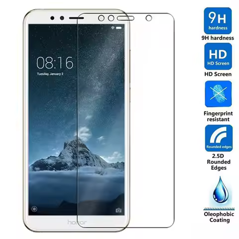 2.5D Tempered Glass For Huawei Y6 2018 Protective Film 9H Explosion-proof LCD Screen Protector For H