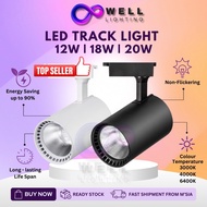 Lampu Track Aluminium LED Track Light 12W 18W 20W Trek Rumah Spotlight Lights Home Room Ceiling Ligh