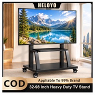 Heavy Duty 32-98 Inch  TV Stand  Height Adjustable Universal Mobile TV Rack With 360° Wheel