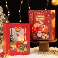 NEW Christmas Window Paper Bag / Gift Bag / Shopping Bag / Birthday Gift / Event bag / Kraf Paper bags LROI