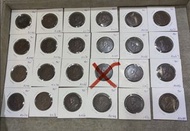 1926年香港一仙硬幣（A2140 A2150 A2175 A2151 A2149 A2139 A2174 aa2176 A2164 A2166 A2170 A2177 A2165 A2148 A21