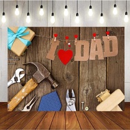 7x5ft Father's Day Photography Backdrop Father's Day I Iove Dad Decoration Backdrop Father's Day Par