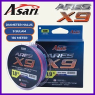 ASARI x9 Ares - Braided Fishing Line Tali Benang 9 sulam