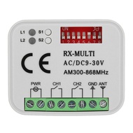 Europe North America300-868mhz Multi-frequency receiver compatible with rolling code fixed code remo