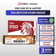 BESTOSS M.2 PCIe 3.0 NVME SSD Hard Drive 128/256/512GB Read/Write: 2300/1600MB/s - Genuine -