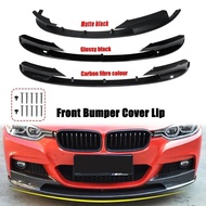 F30 Lip MP Style Real Carbon Fiber Front Bumper Lip Spoiler Splitter For BMW F30 F31 2012-2018 Car A