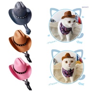 【SUIT*】 Funny Cat Hat Cowboy Hat Costume Birthday Pet Western Cowgirl Accessories