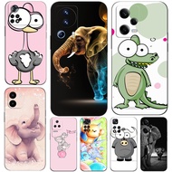 Case For Xiaomi Redmi 12 4G Note 12 5G POCO X5 PRO 5G Phone Cover Animal Lovely Elephant Lion