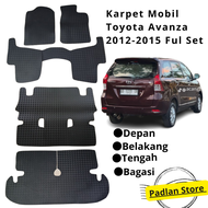 Karpet Mobil Toyota Avanza 2012 2015 Fullset / Karpet Karet Matras Mobil Toyota Avanza 2012 2015 Ful
