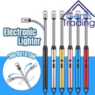 Electric Atomic Plasma Spark Arc Lighter USB Rechargeable Windproof Lighter Gas Stove Lighter Candle