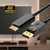 4K2K DisplayPortHDMI,1080P,1.8,、PC、、、。  Penukar Paparan 4K2K DP ke HDMI 1080P Penyesuai DP ke HDMI K