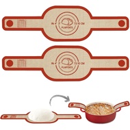 Silicone Bread Sling Dutch Oven Liner, Non-Stick & Easy Clean Reusable Oval Silicone Bread Sling Bak