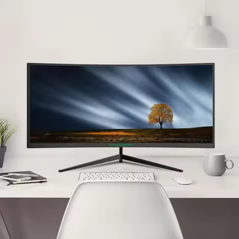 TITAN ARMY 30 inch 2K 200Hz Curved Gaming Monitor 21:9 2560x1080 Ultra Wide Ultra Slim Screen FREESY