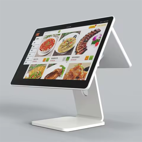 15.6 Inch 4G+32G Android Cash Register, Steel Stand Touch Screen POS, Single & Dual Screens Retails 