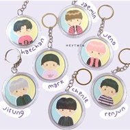 GANTUNGAN NCT Dream Glitch Mode Cute Korean KeychainKeychain merch merchandise stuff mark renjun hae