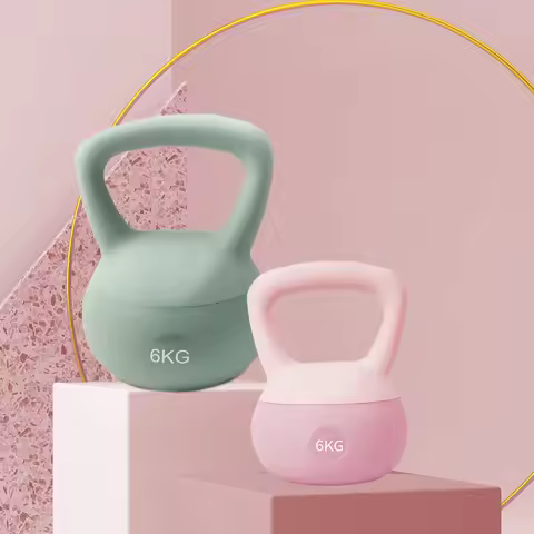 New pot dumbbells,2KG,women's fitness home thin arm hip training equipment pot dumbbell,soft kettleb