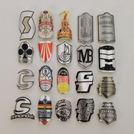 Bike Head Badge Aluminum Decals Stickers For MTB BMX Folding Bicycle Front Frame Steam Cycling Accessories emblem  DIY