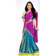 SAMUTHRIKA PATTU PAVADAI MATERIAL + THAVANI FOR ADULT(8 to 18 age group)
