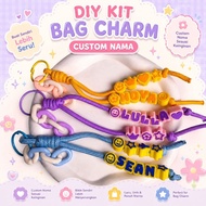 GANTUNGAN [DIY KIT] CUSTOM NAME BAG CHARM - DIY CUSTOM NAME BAG HANGER - AESTHETIC KEYCHAIN SOUVENIR