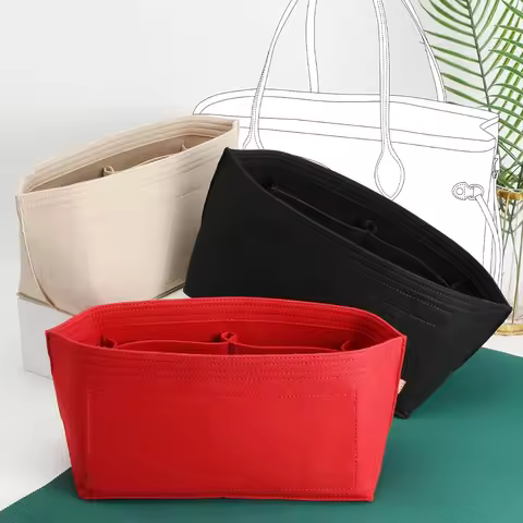 Purse Organizer Insert for Handbags & Base Shaper 2Pcs Set, Felt Organizer Insert Fit Speedy 30 Neve