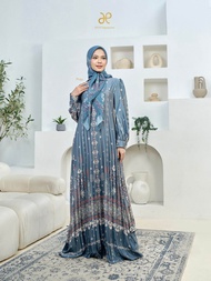 DYN - Serambi Dress DYN SIGNATURE Aceh Series "Indonesian Culture Series" Gamis Silk Plisket Premium