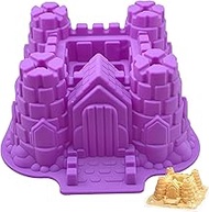 FantasyDay Silicone Baking Molds, 3D Castle Cake Pan, Non Stick Silicone Cake Mold for Cake, Jello, 