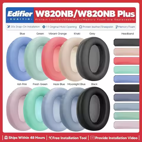 Replacement Ear Pads For Edifier W820NB Plus Wireless Headphone
