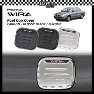 Proton Wira Fuel Cap Cover Gas Tank Trim Accessories Carbon Chrome Glossy Black Bodykit