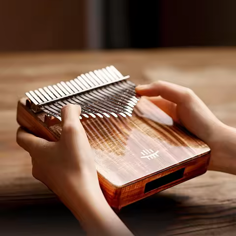 Hluru 17 21 Key Kalimba Thumb Piano Music Instrument High Quality Wood Kalimba 21 Key Finger Piano B