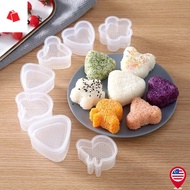 BK-Japanese Style Triangle Inari Sushi Mould Set/ Reusable Bento Onigiri Mould/ Kitchen DIY Cartoon 
