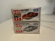 Tomica 11 Enzo Ferrari 法拉利 普通+初回 紅色銀色 1set