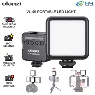 Ulanzi VL-49 VL49 RGB LED VL49 5500K LED Video Light Battery 2000mAh On Camera Vlog Photography Ligh