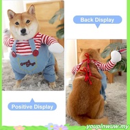 【Hipidog】Fun Dog Clothes Cat Chucky Costume Halloween Party Costume Pet Standing Outfit