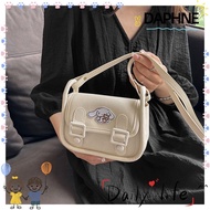 DAPHNE Small Satchel, Simple Cartoon Mini Shoulder Bags, Cute PU Leather Square Bag Women