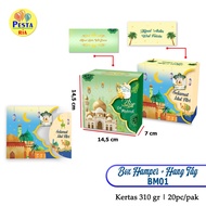  (1Pcs) Hampers Box BM01 + WHOLESALE handtag, cookie box Size 14.5x 7x1.4cm, Eid cake box, parcel bo