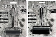 Tim Holtz Distress Brayers - Bundle of 2 - Medium (3 5/16) and Small (2 1/4) (TDA75554,TDA75547)