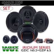 GROUND ZERO IRIDIUM SERIES ลำโพงเสียงกลางแหลม 6.5นิ้ว  (GZIC 165.2 (แยกชิ้น) +GZIF 6.5 (แกนร่วม) =1 SET (สินค้าของแท้ประกันบริษัท 1ปี)