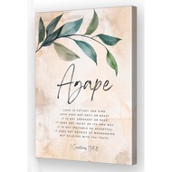 1 Corinthians 13 4–8 Wall Art Bible Verse Wall Art Love Is Patient Poster for Bedroom Giclee Picture