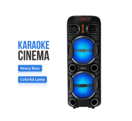 BK-8816 Karaoke Stereo Dual Portable Wireless Speaker with stand bluetooth speaker With Mic