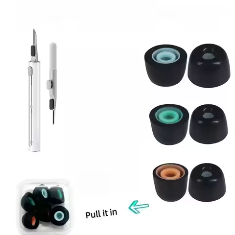 Memory Foam Ear Tips, Noise Reducing Replacement Eartips, Soft Comfortable Buds Fit For Sony WF-1000