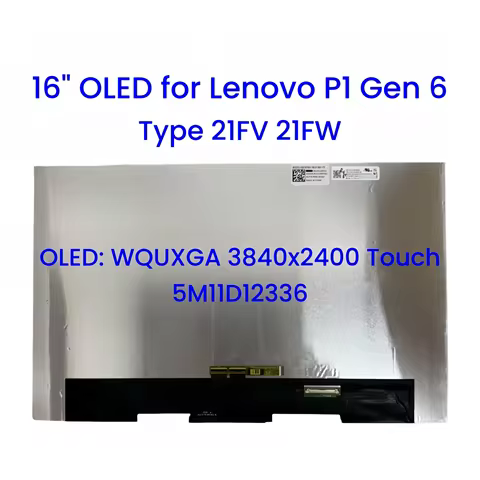 16" for Lenovo ThinkPad P1 Gen 6 Type 21FV 21FW OLED Touch Screen Assembly with Digitizer Board Repl
