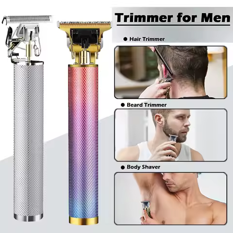NEW! T9 Rechargeable Hair Clipper Man Cordless 0mm Shaver Trimmer USB Professional Beard Shaver &Bod