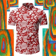 yassya baju bunga batik klasik kemeja lelaki hiots Men Hawaiian men shirt flower modenn rr249gh21