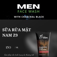 Genuine Z9 men's facial cleanser with Turmeric essence to prevent acne and brighten skin 150ml